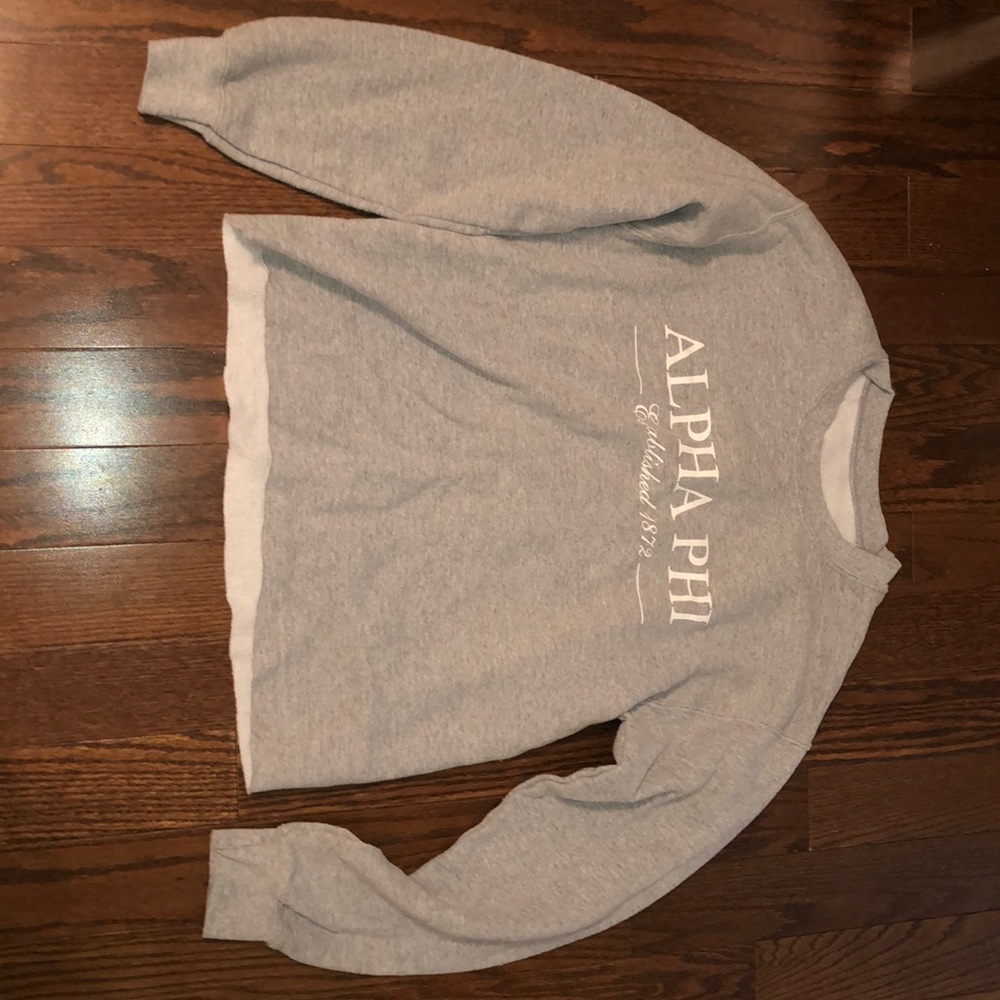 gray sweater